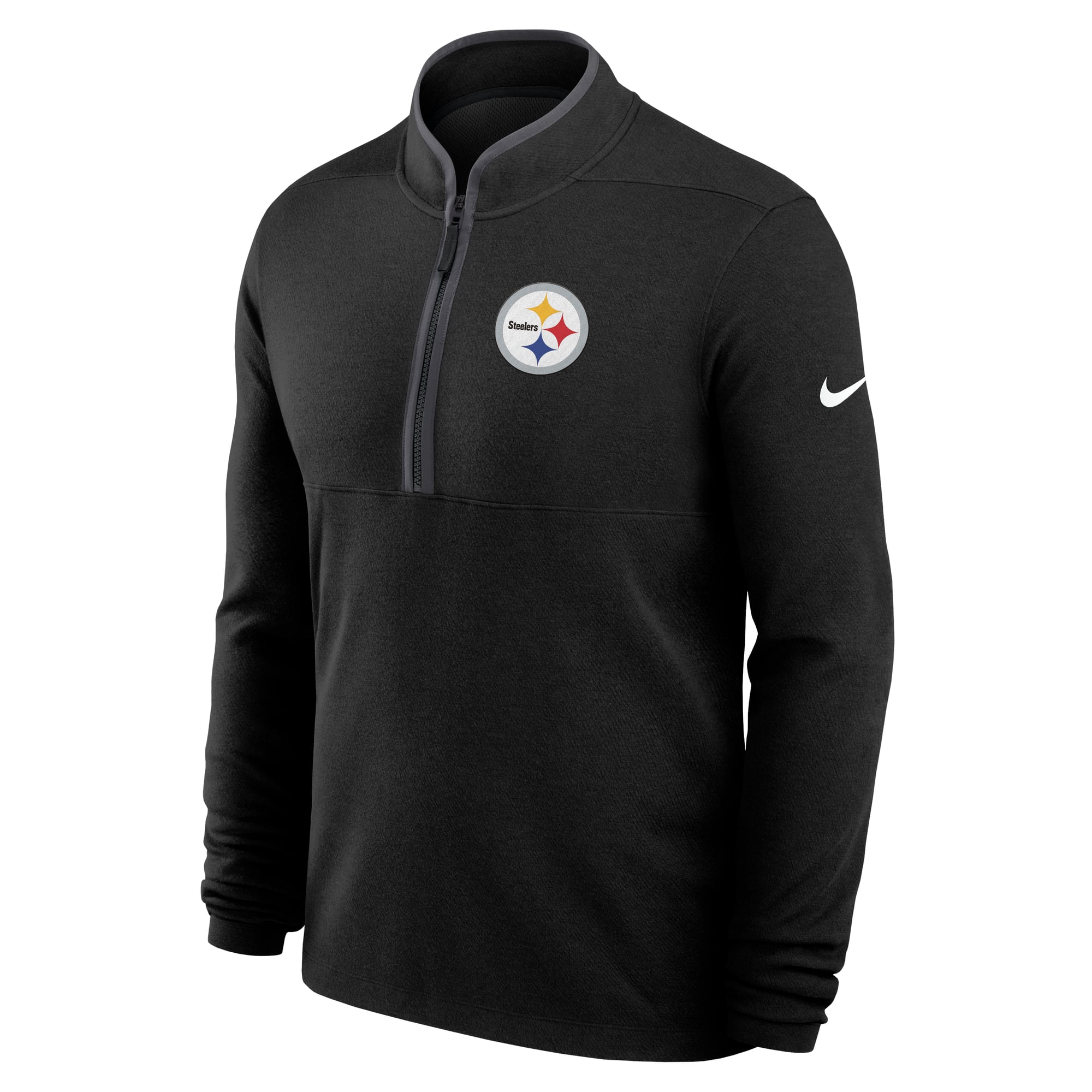 Pull-over Nike Pittsburgh Steelers Primetime Victory Dri-FIT à demi-zip noir pour homme